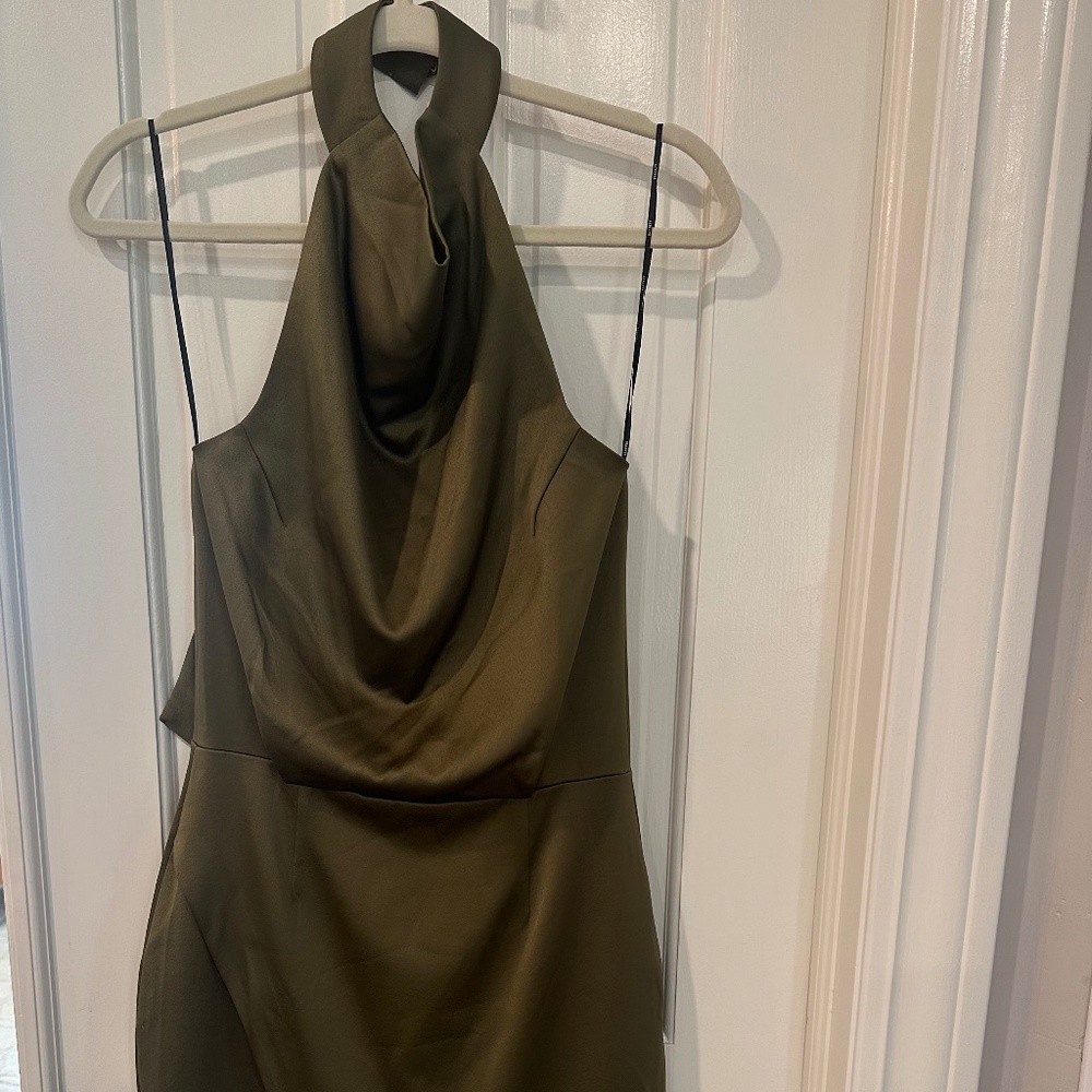 Olive halter elliot dress never worn